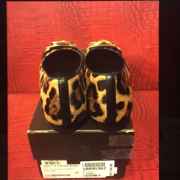 đź’ĄHPđź’ĄAUTHGUCCI FLATS PONY JAGUARS NAPPA CHARLOTTE - Picture 3 of 8